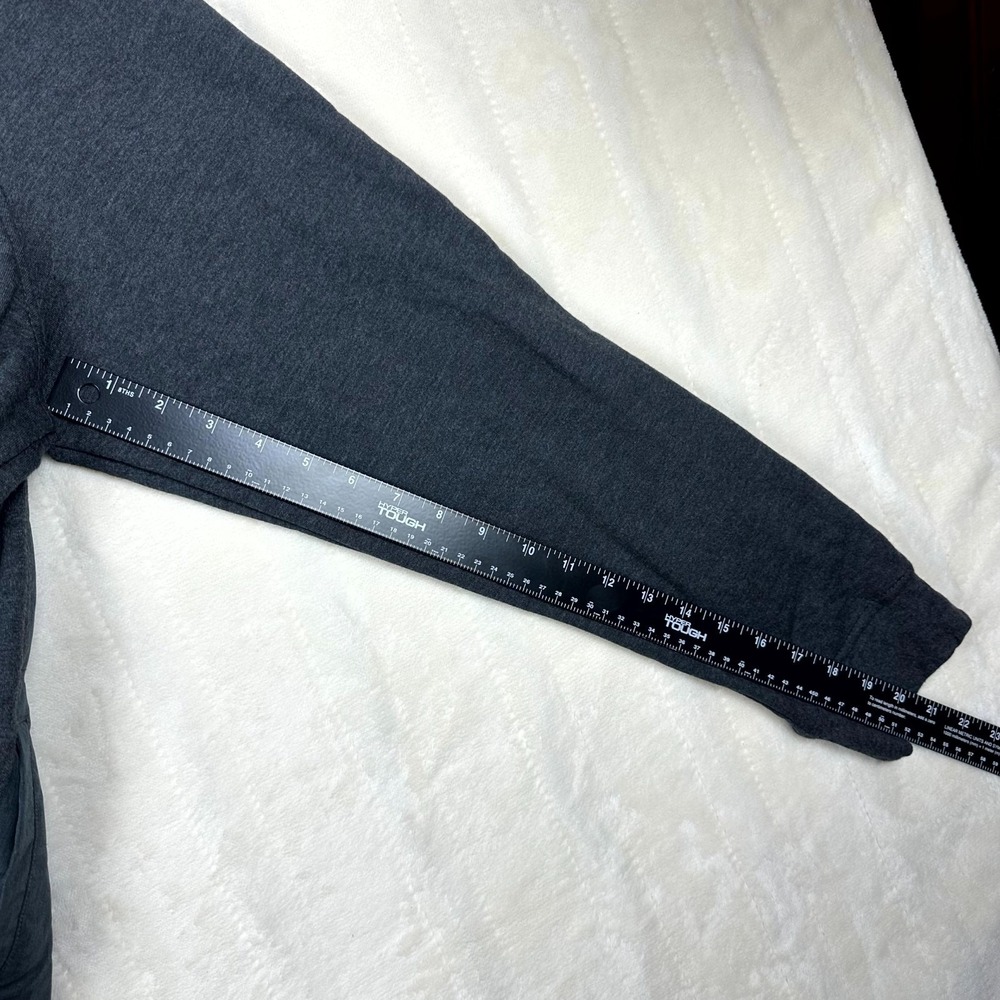 Alfani Men's XXL‎ Charcoal Knit Jacket Zip Front Mixed Media Pockets NWT - Picture 12 of 13